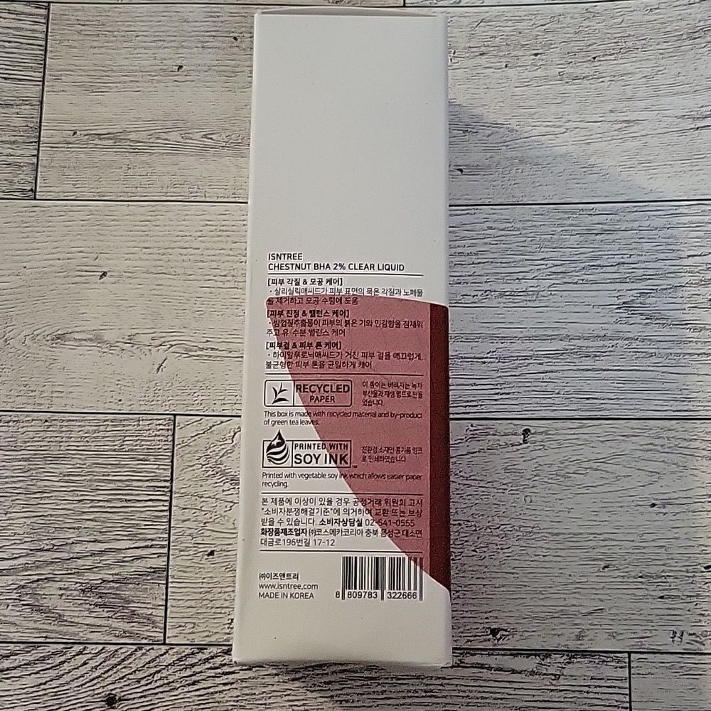 Isntree Chestnut BHA 2% Clear Liquid - Picture 4 of 6